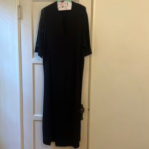 CLOSED maxi black knit dress